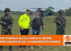 Tropas del Ejército capturan a alias Chaco, cabecilla y principal explosivista de las disidencias Dagoberto Ramos en el Cauca.