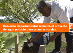 Gobierno Departamental dl Cauca socializó el proyecto de agua potable para escuelas rurales.