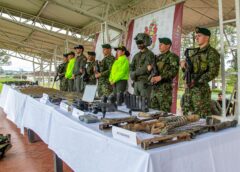 Tropas del Ejército Nacional desmantelaron megadepósito de explosivos del grupo armado organizado Segunda Marquetalia.