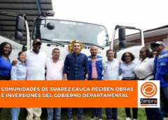Comunidades de Suárez, Cauca reciben obras e inversiones del Gobierno Departamental.